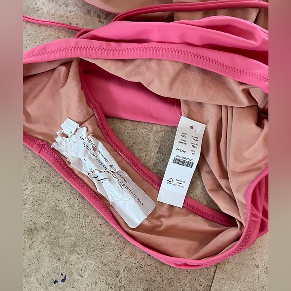 Jcrew pink one piece swimsuit size 16 - Picture 2 of 7